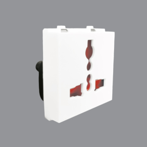 Electrical 6A International Socket - Color: As Per Requirement