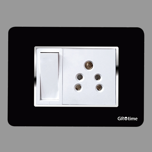 Smart Metallic Black Modular Plates