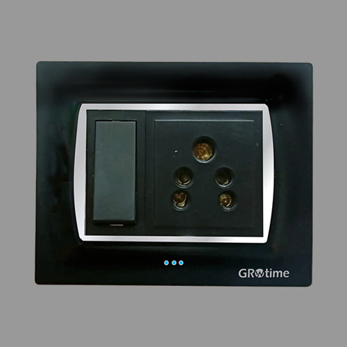 Prima Metallic Black Silver Line LED Modular Plates