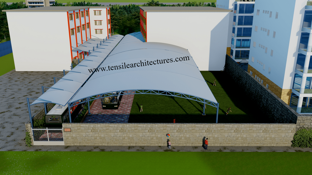 Tensile Walkway Covering