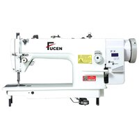 Fc-0202Cx-D : Flat Bed Bottom Feed Heavy Duty Lockstitch Sewing Machine - Color: White