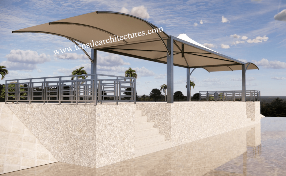 Walkway Roof Structure - Color: Many Color
