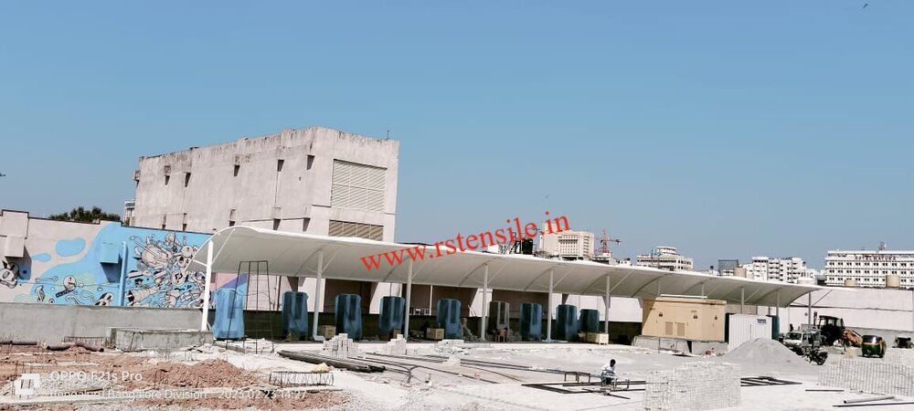 Walkway Roof Structure - Color: Many Color