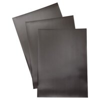 300mm X 300mm X 3mm Flexible Magnetic Sheet - Ferrite Material, Black Color | Flexible, Strong Magnetic Force, Easy To Cut & Shape