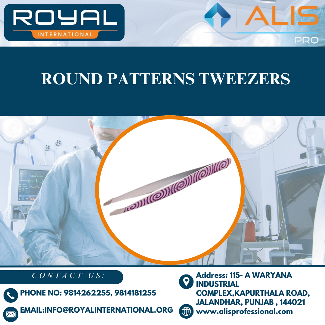 Round Patterns Tweezers