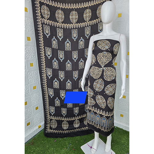 Silk Ajrakh Natural Hand Block Suit