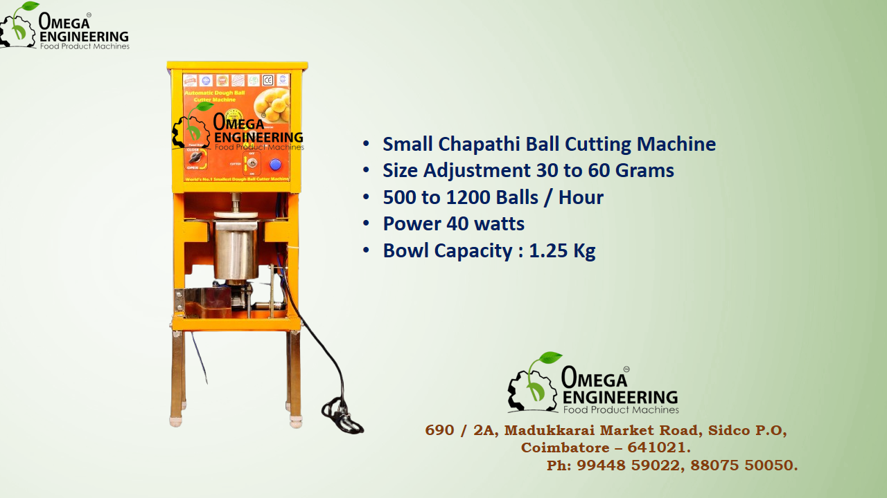 Small Chapathi Ball Cutting Machine