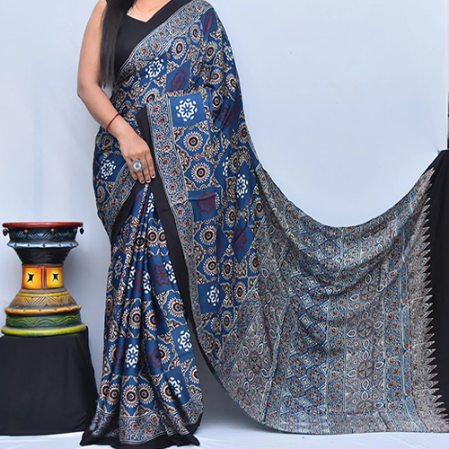 Pure Modal Silk Saree - Color: Different Available