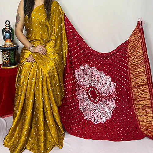 Silk Sstar Sibori Saree