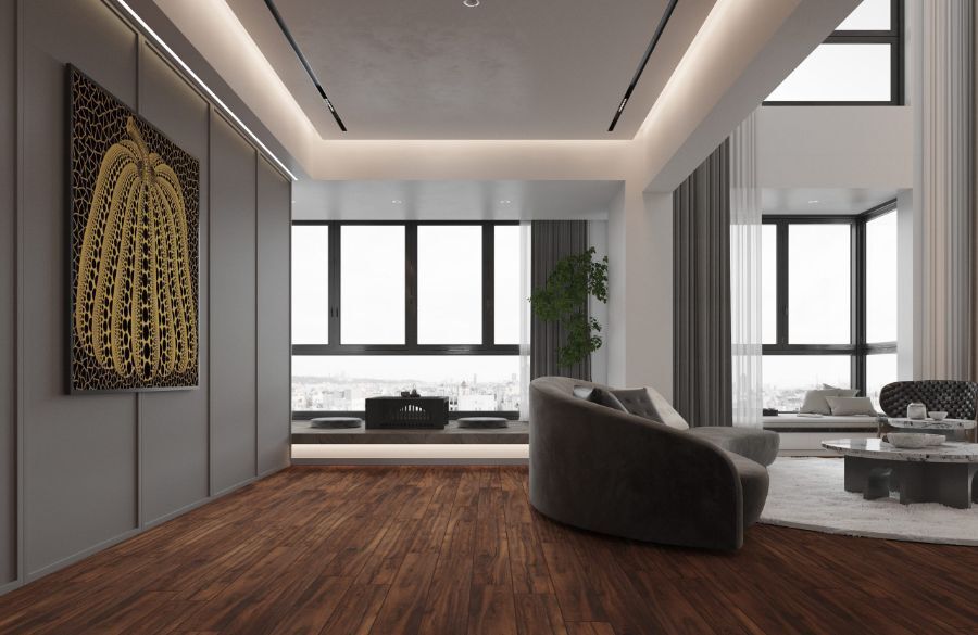 Royale Touche Wooden Flooring 808 - Wooden Plank 1286x194x8 Mm | Water Lock Feature, Standard Surface Treatment, Ac4 Abrasion Rating