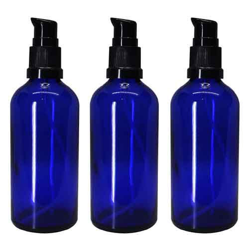 Blue Glass Dropper Bottle - Sealing Type: Screw Cap