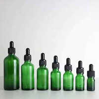 Glass Serum Bottle - Color: Green