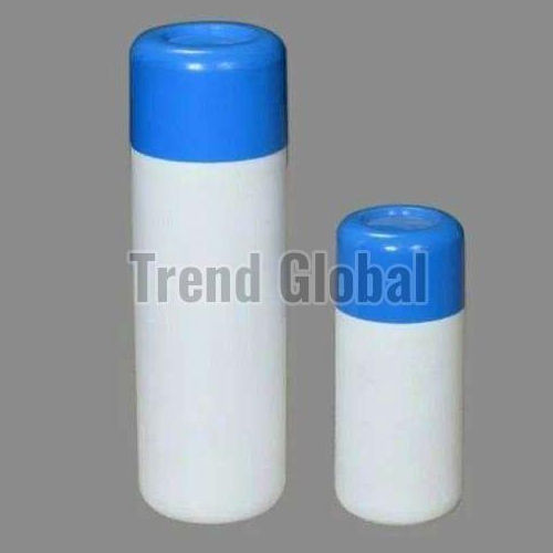 Hdpe Ew Round Talcum Powder Bottle - Color: White