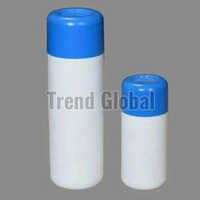 Hdpe Ew Round Talcum Powder Bottle - White,  Screw Cap Sealing, Durable Hdpe Material, Ideal For Chemical Applications, Offset Printed For Branding