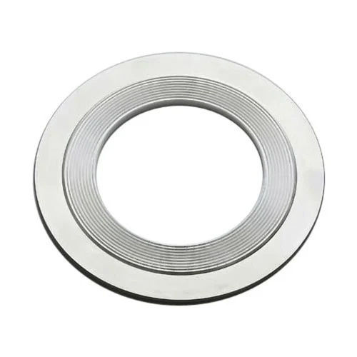 Stainless Steel Spiral Wound Gasket - Rigid Standard Size Ring Gasket | Silver Material for Industrial Applications