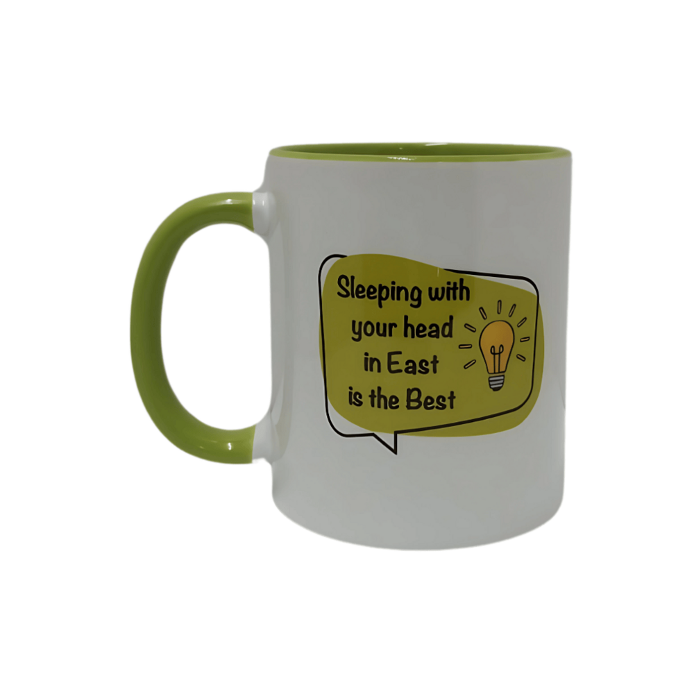 Three tone green ceramic mug