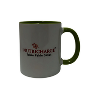 Three tone green ceramic mug