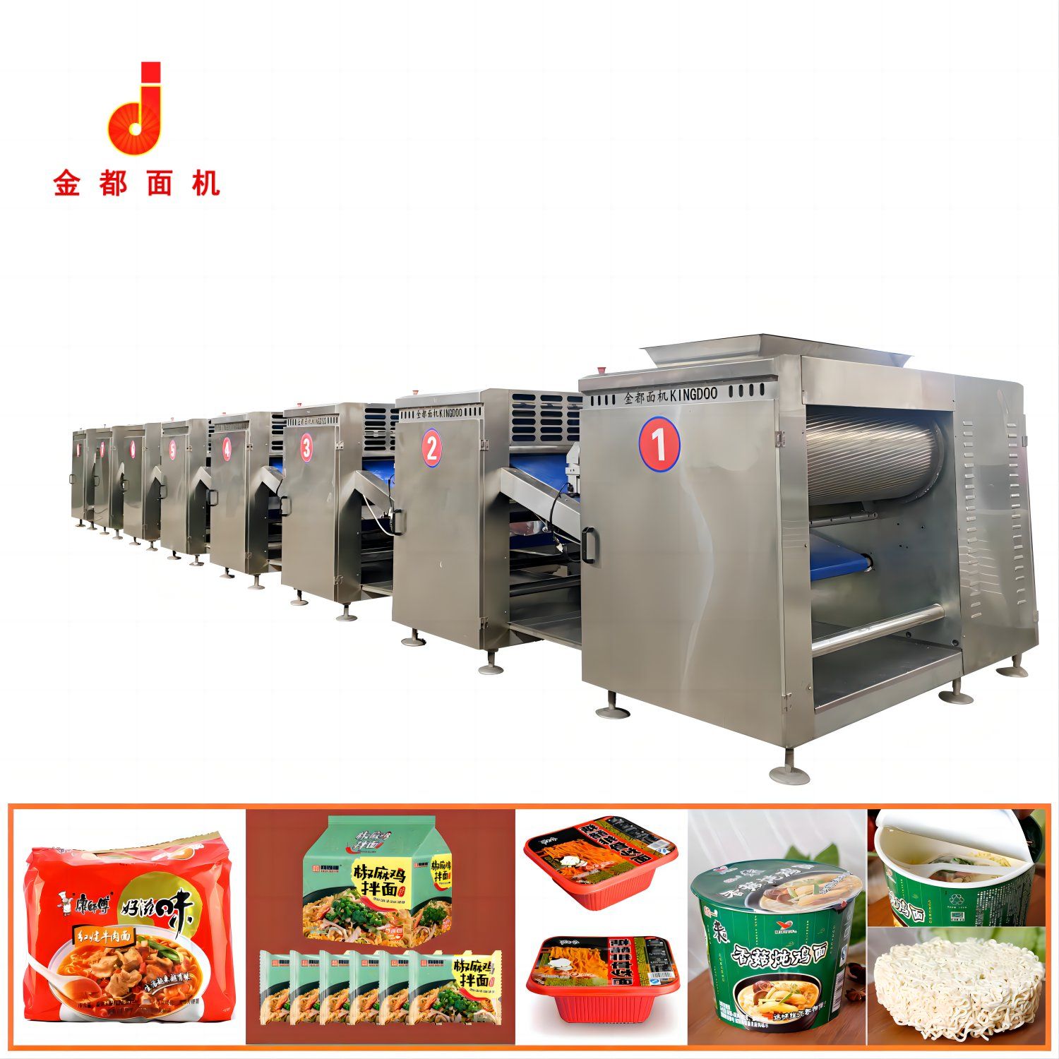 Designed For Large Output Of Enterprises Automatic Fried Instant Noodles Making Machine - Capacity: 270 Pcs/Min