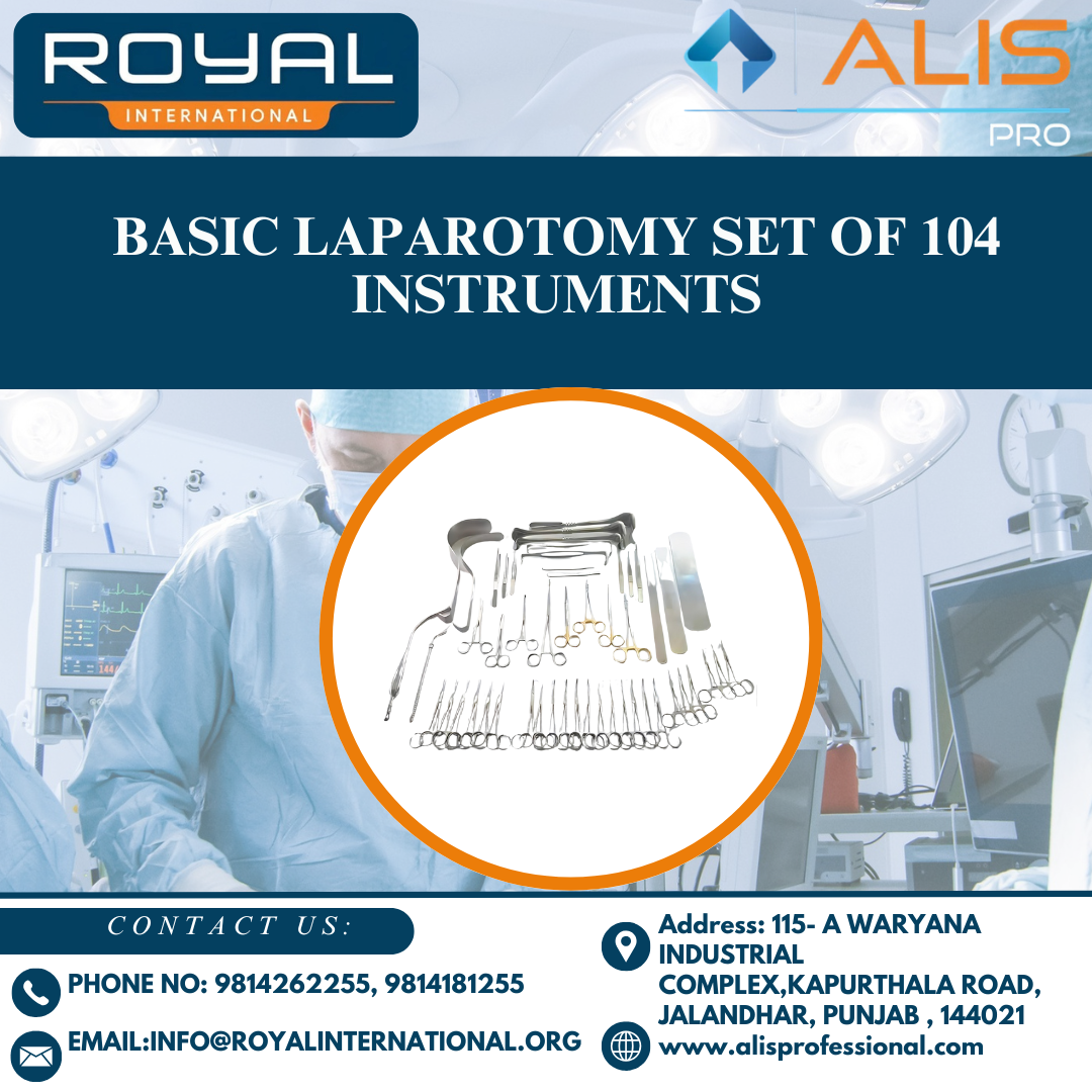 Basic Laparotomy Set Of 104 Instruments