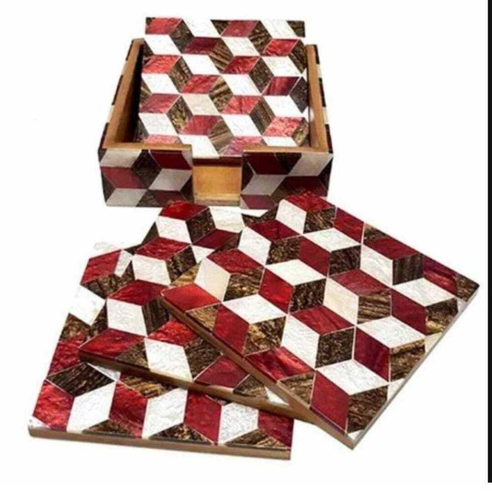 Multicolor MDF Coasters
