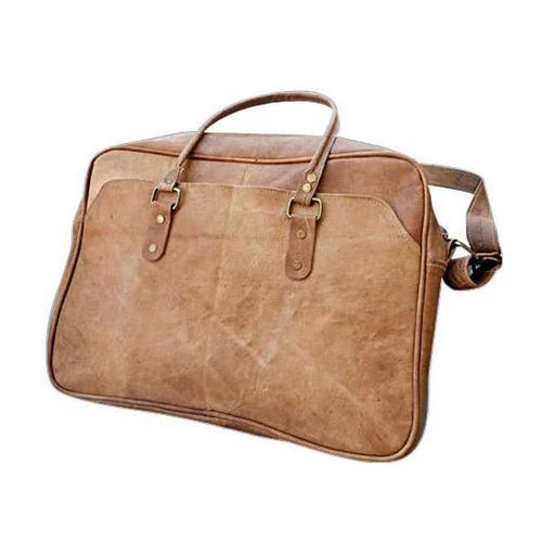 Leather Laptop Bag - Color: Brown