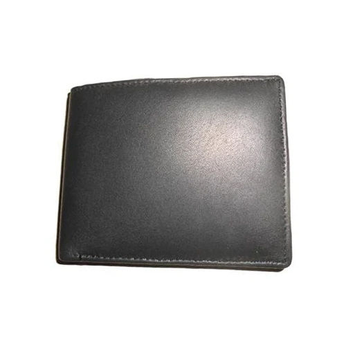 Stylish Leather Wallet - Color: Black