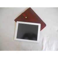 Leather Conference Folder - High-quality Leather, Brown Color, Plain Design | Elegant And Durable Office Accessory For Meetings And Presentations