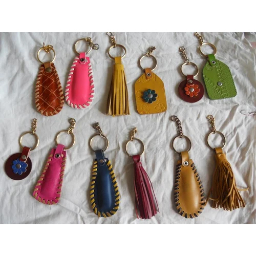 Leather Keychain - Color: Multicolor