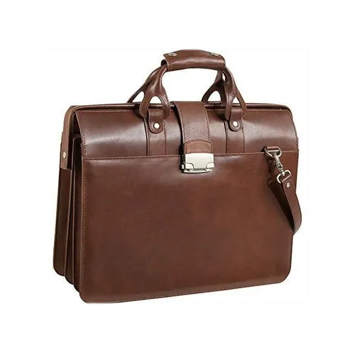 Stylish Leather Doctor Bag - Color: Brown