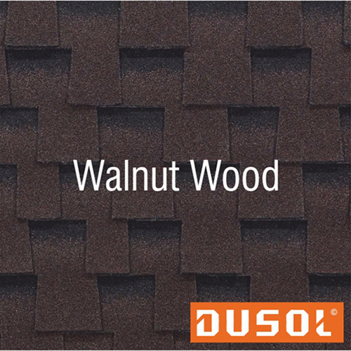 Dusol Canyon Plus Walnut Wood Shingles - Color: Black