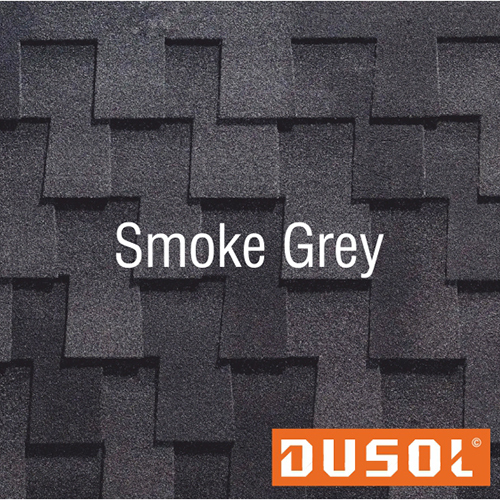 Dusol Canyon Plus Smoke Grey Shingles - Style: Plain