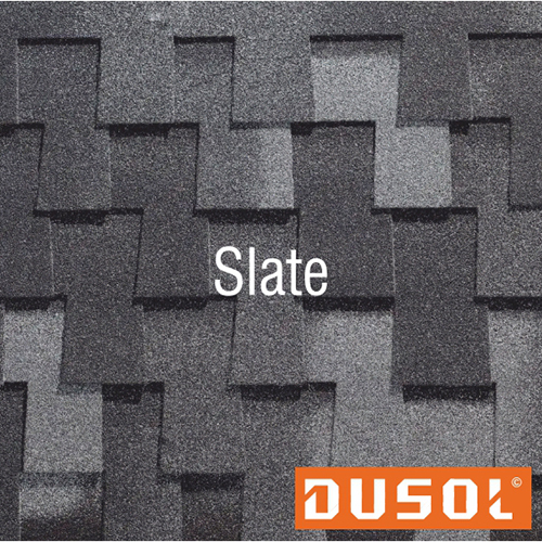 Dusol Canyon Plus Slate Shingles - Color: Black