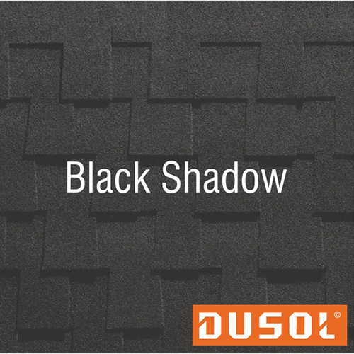 Dusol Canyon Plus Black Shadow Shingles - Material: Rustic Wood