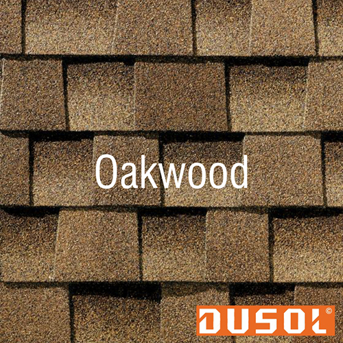 Dusol Oxford Pro Oakwood Shingles - Color: Brown