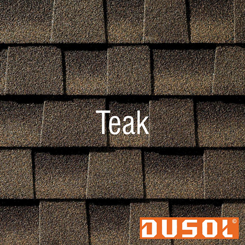 Dusol Oxford Pro Teak Shingles - Style: Plain