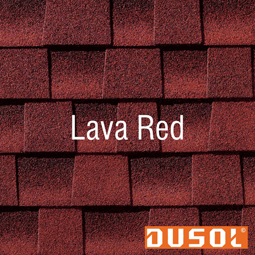 Dusol Oxford Pro Lava Red Shingles - Style: Plain