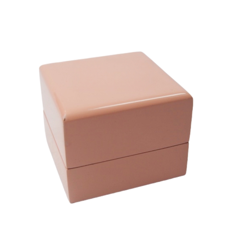 Waltz Wooden jewelry ring box with rounded corners bespoke gift box