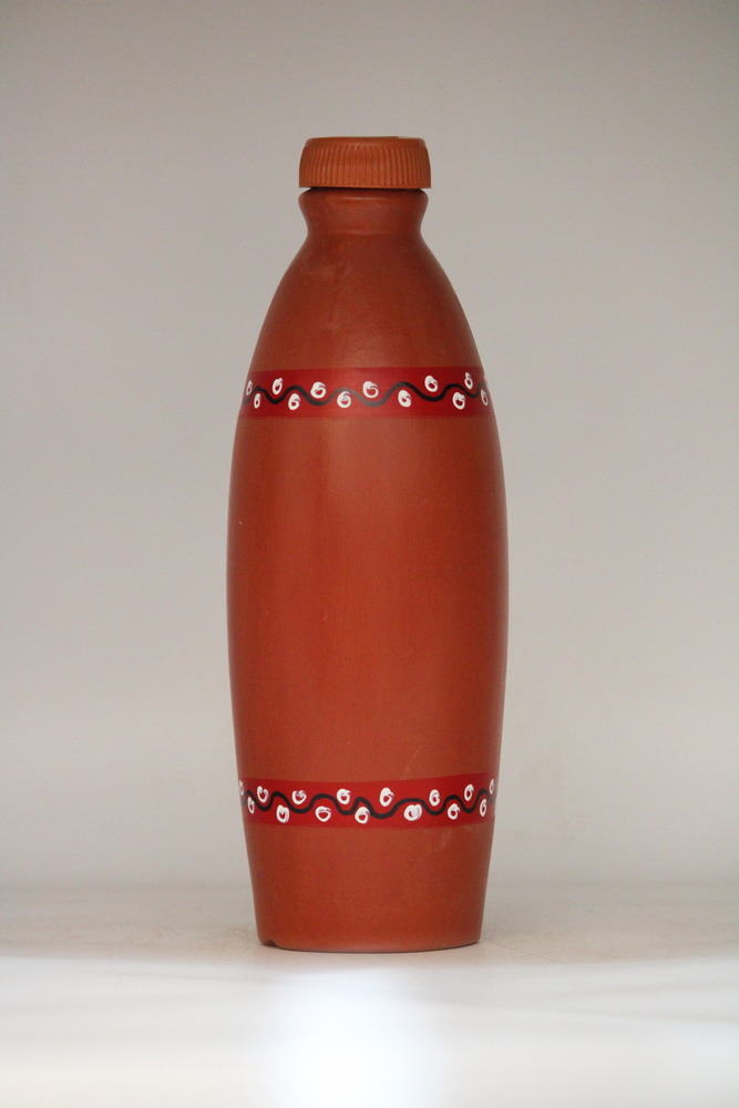 Water Bottle 1 lit Red line design