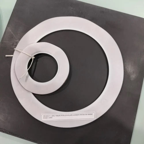 Ptfe Envelope Gasket - Standard Size, 3mm Thickness , White Color Ring Gasket for Industrial Use