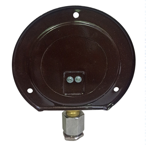 4 Inch 3-8 BSP Dial Bottom I Pressed Steel Pressure Gauge