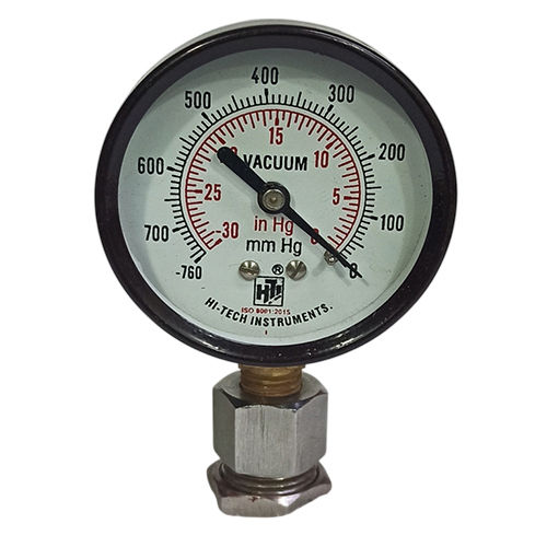 2.5 Inch 1-4 Bsp Vacuum Dial Bottom Pressed Steel Pressure Gauge - Color: Any Color