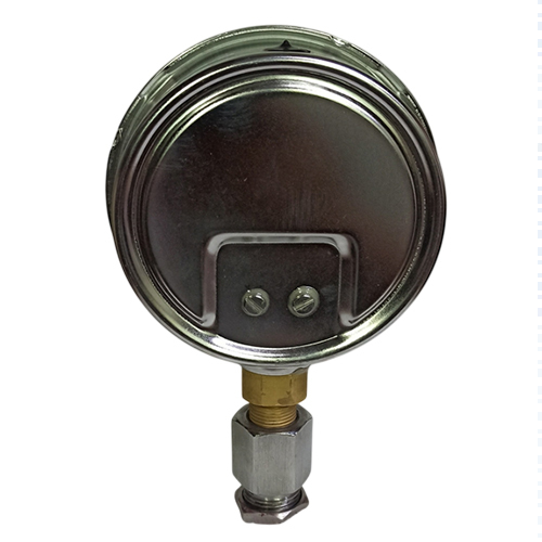 4 Inch 3-8 Bsp Dial Bottom Non-ferrous Pressure Gauge - Color: Any Color