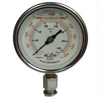 4 Inch 3-8 BSP Dial Bottom Non-Ferrous Pressure Gauge