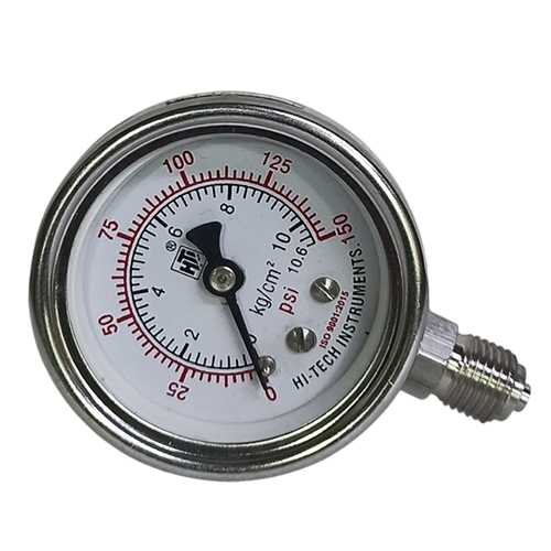2 Inch 1-4 BSP Dial Bottom Stainless Steel Pressure Gauge
