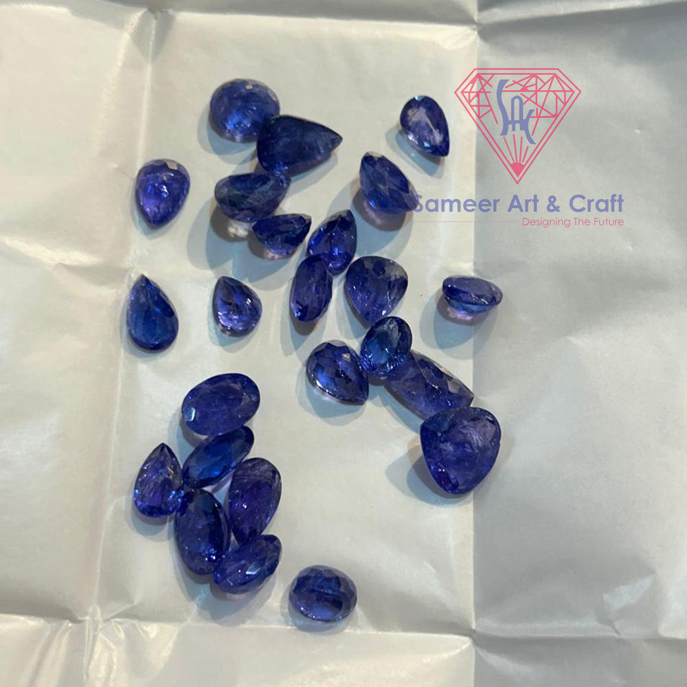 Tanzanite Gemstone Handmade Faceted Cut Loose Stone