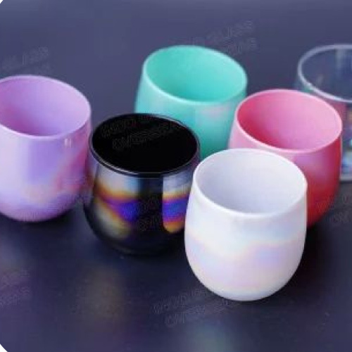 Small U Glass - Multicolor Glass, 3 Inch Height | Polished Finish, Washable Design for Versatile Decoration