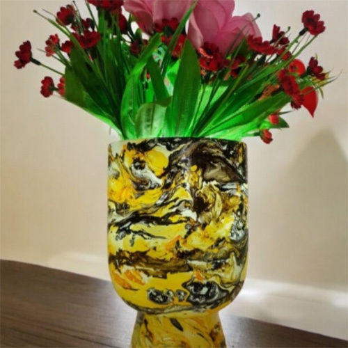 10.5 Inches Table Light Flower Vase - Color: Multicolor