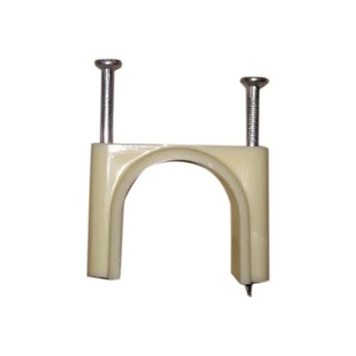 1Inch Upvc Nail Clamps - Color: White