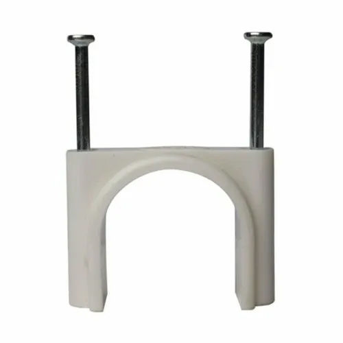 1-4Inch Upvc Nail Clamp - Color: White