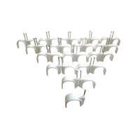 Pvc Circle Cable Clips - Color: White